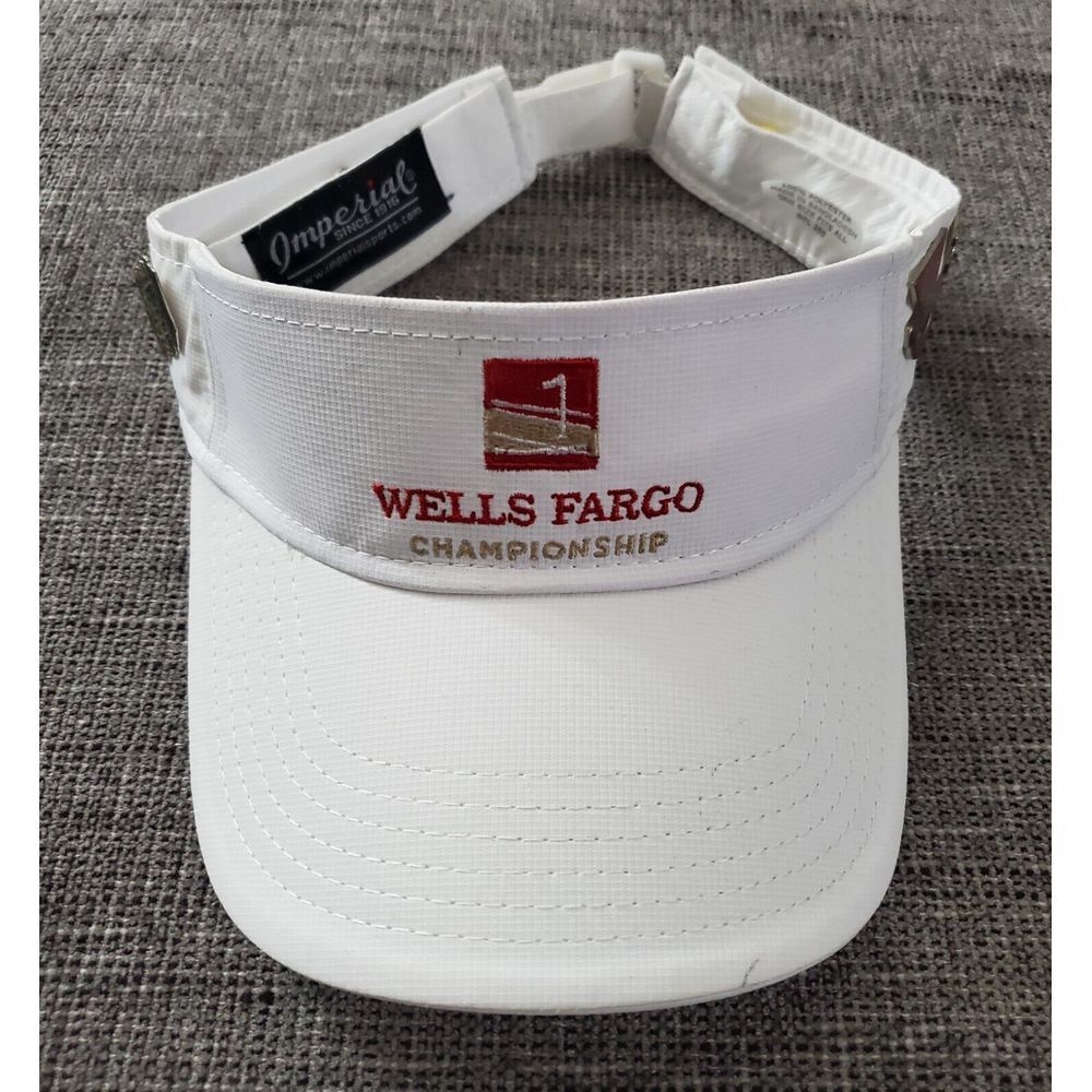 Wells Fargo Championship Golf‎ Ambassador White Visor With 10 Collectors Pins